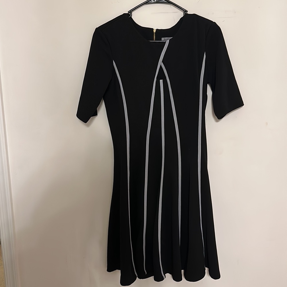 White and Black Skater Dress